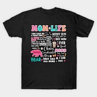 Retro Mom Life, Mothers Day, Groovy Mama, She is Mom, Blessed Mom, Mother's Day T-Shirt